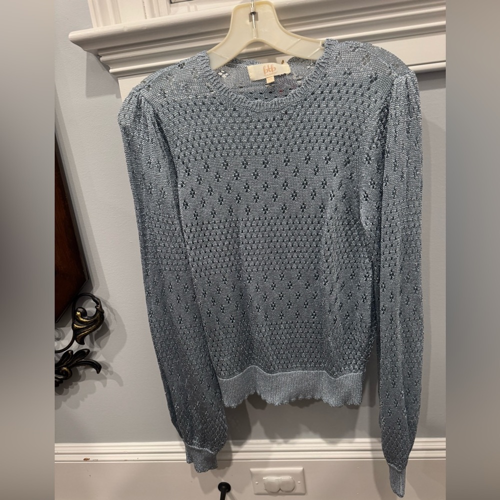BtB Blue Textured Sweater